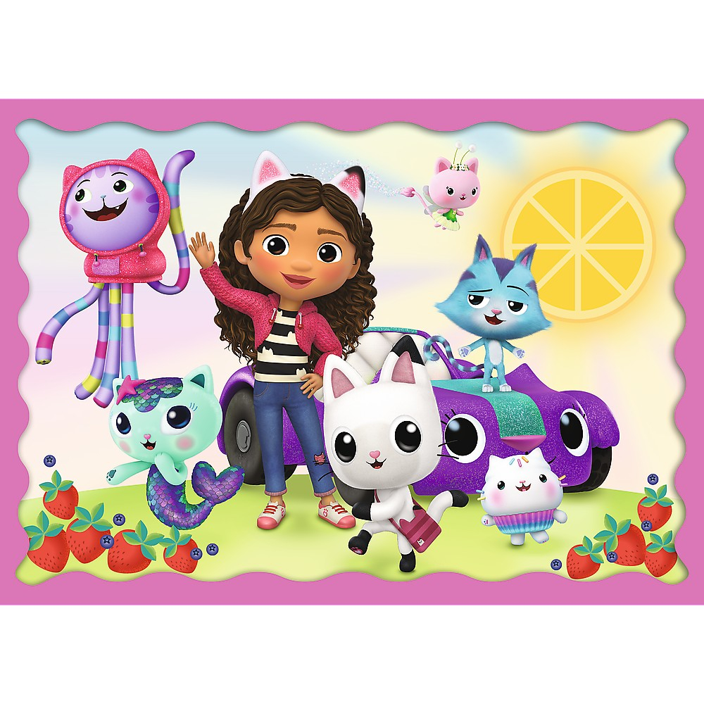 Puzzle Trefl 4 în 1 - Gabby's Dollhouse: Aventurile lui Gabby [5]