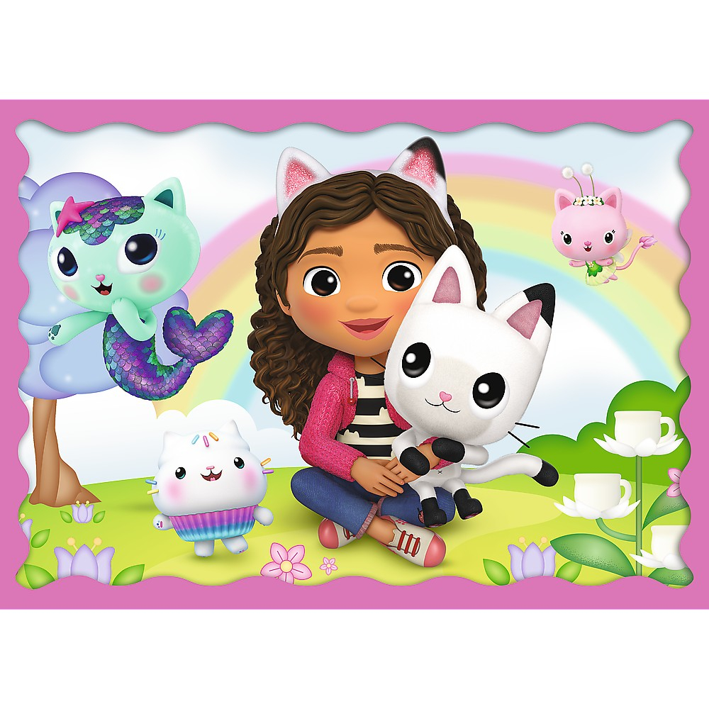 Puzzle Trefl 4 în 1 - Gabby's Dollhouse: Aventurile lui Gabby [3]