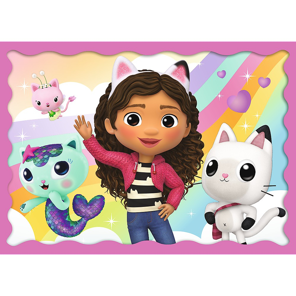 Puzzle Trefl 4 în 1 - Gabby's Dollhouse: Aventurile lui Gabby [4]