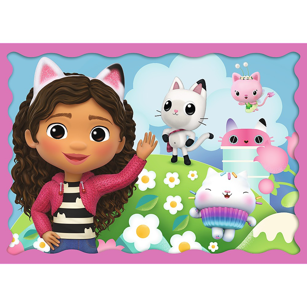 Puzzle Trefl 4 în 1 - Gabby's Dollhouse: Aventurile lui Gabby [2]
