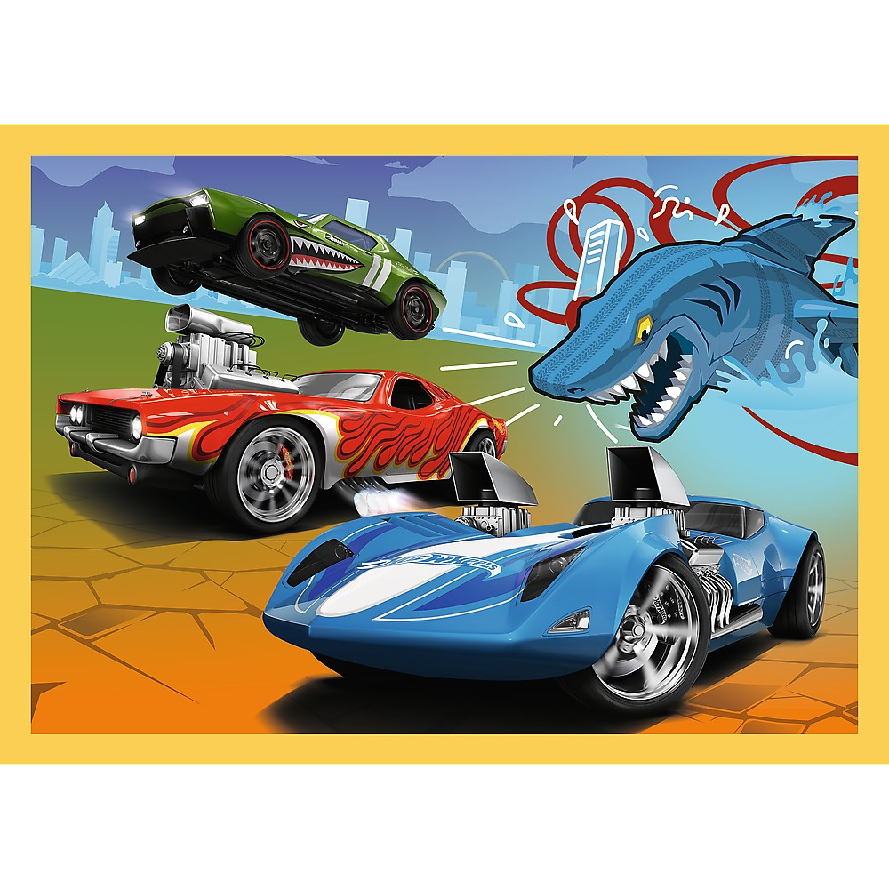 Puzzle Trefl 4 în 1 - Hot Wheels: Vehicule [4]