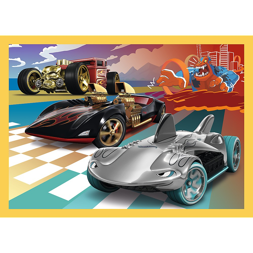 Puzzle Trefl 4 în 1 - Hot Wheels: Vehicule [5]