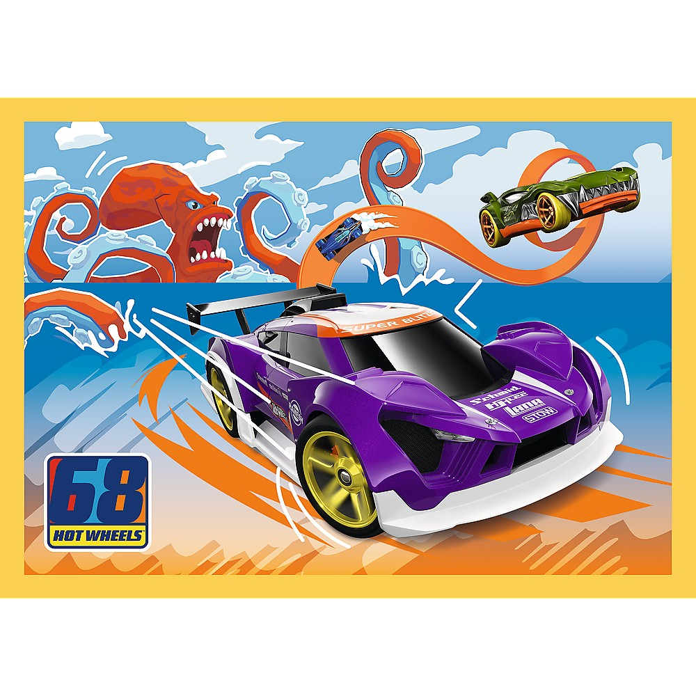 Puzzle Trefl 4 în 1 - Hot Wheels: Vehicule [3]