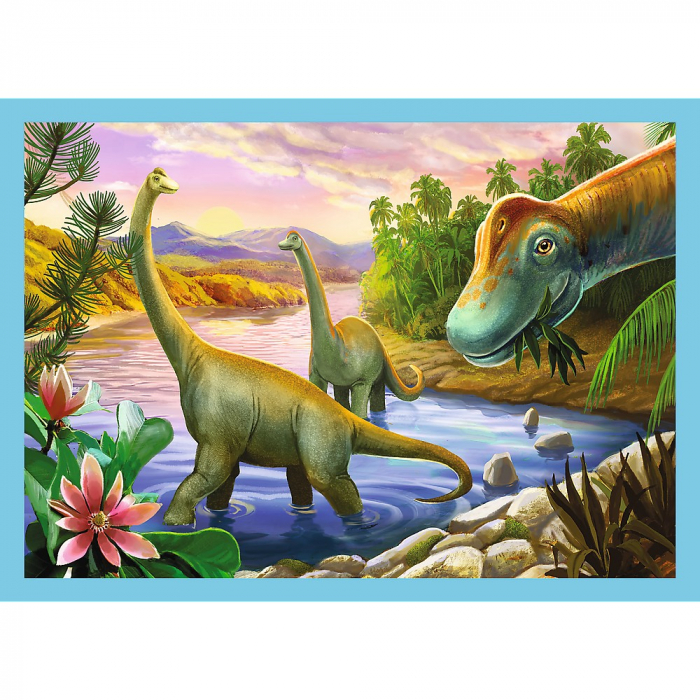 Puzzle Trefl 4in1 Lumea Dinozaurilor  [5]