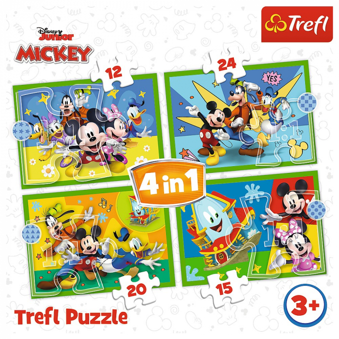 Puzzle Trefl 4in1 Mickey Mouse și Prietenii  [6]