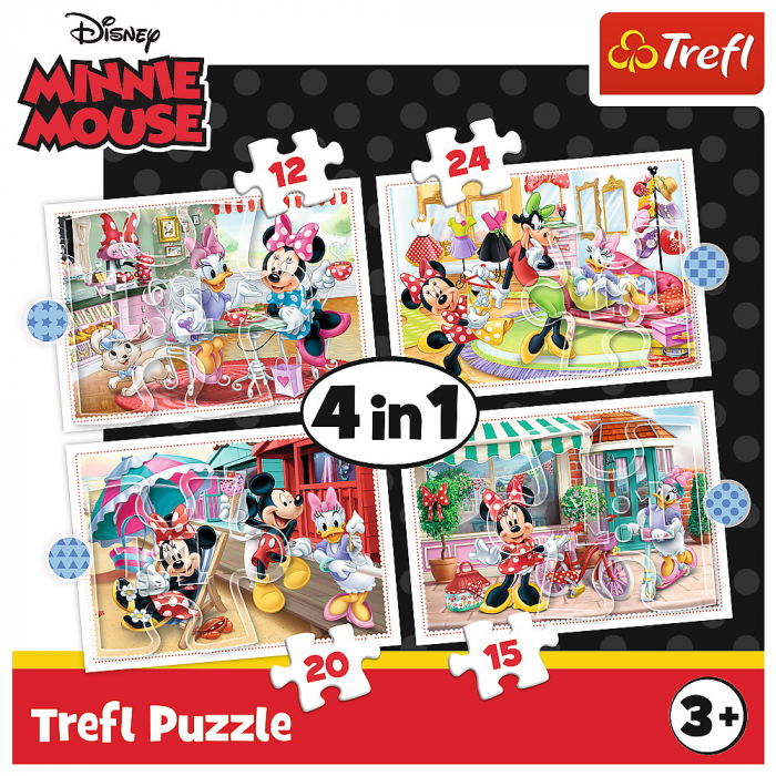 Puzzle Trefl 4 în 1 Minnie Mouse și Prietenii Ei  [6]