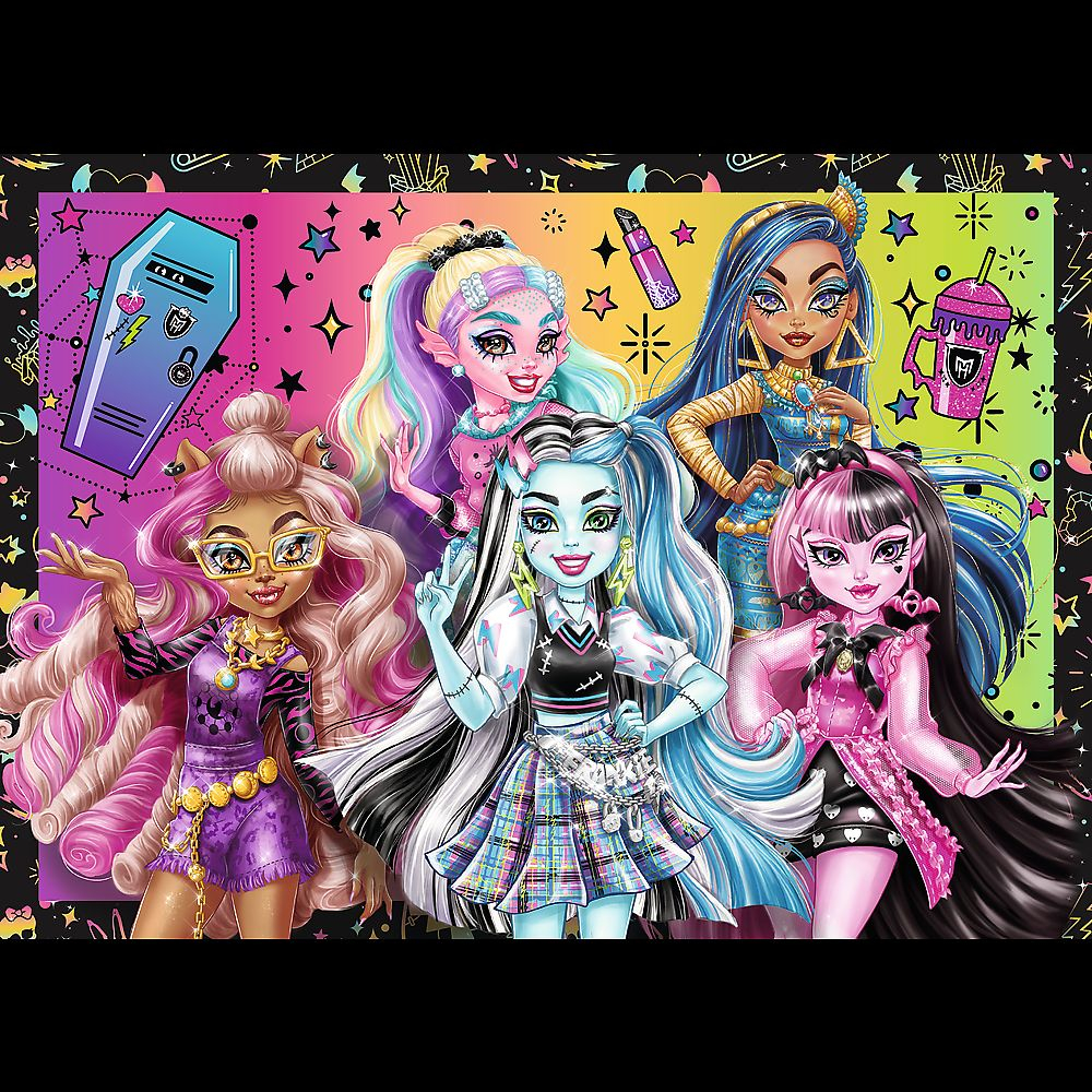 PUZZLE TREFL 4IN1 MONSTER HIGH O ZI ELECTRIZANTA [5]