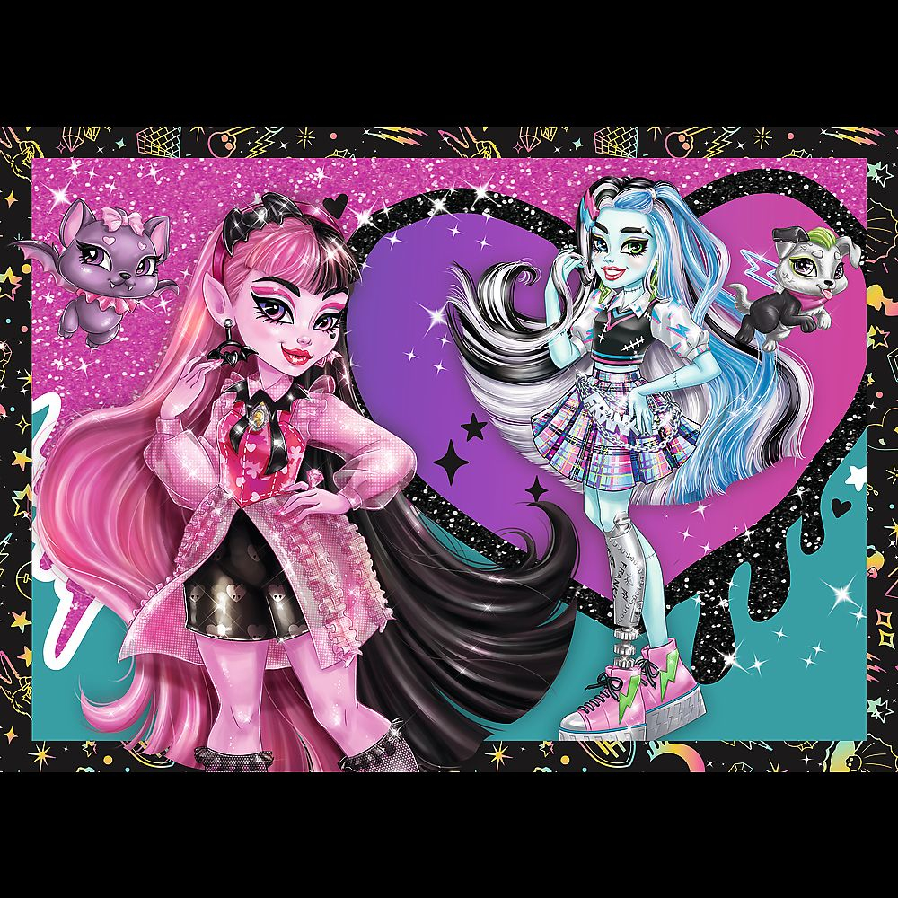 PUZZLE TREFL 4IN1 MONSTER HIGH O ZI ELECTRIZANTA [2]