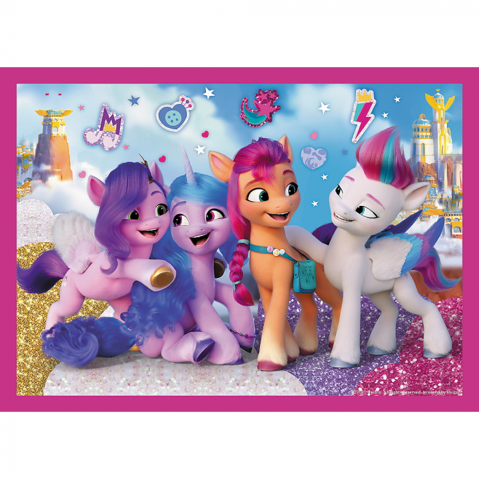 Puzzle Trefl 4 în 1 My Little Pony - Poneii Colorați  [5]