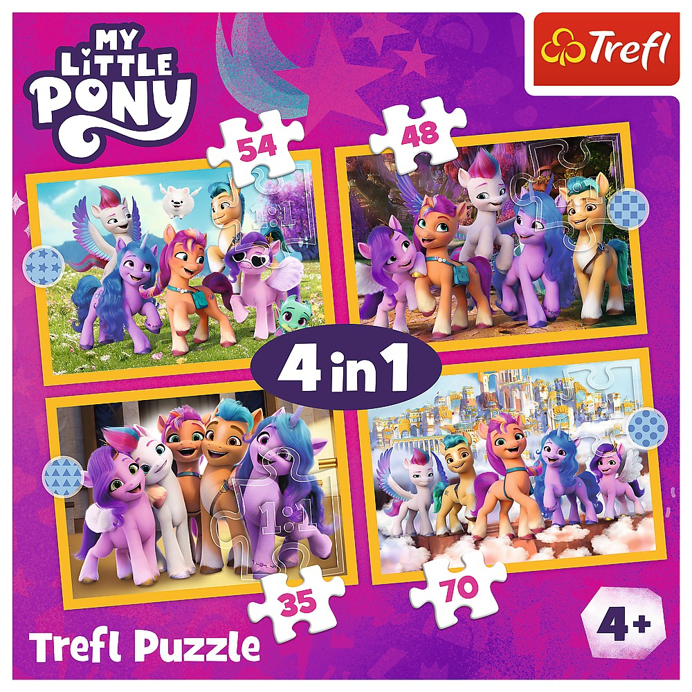 Puzzle Trefl 4 în 1 - My Little Pony: Să Cunoaștem Poneii [6]