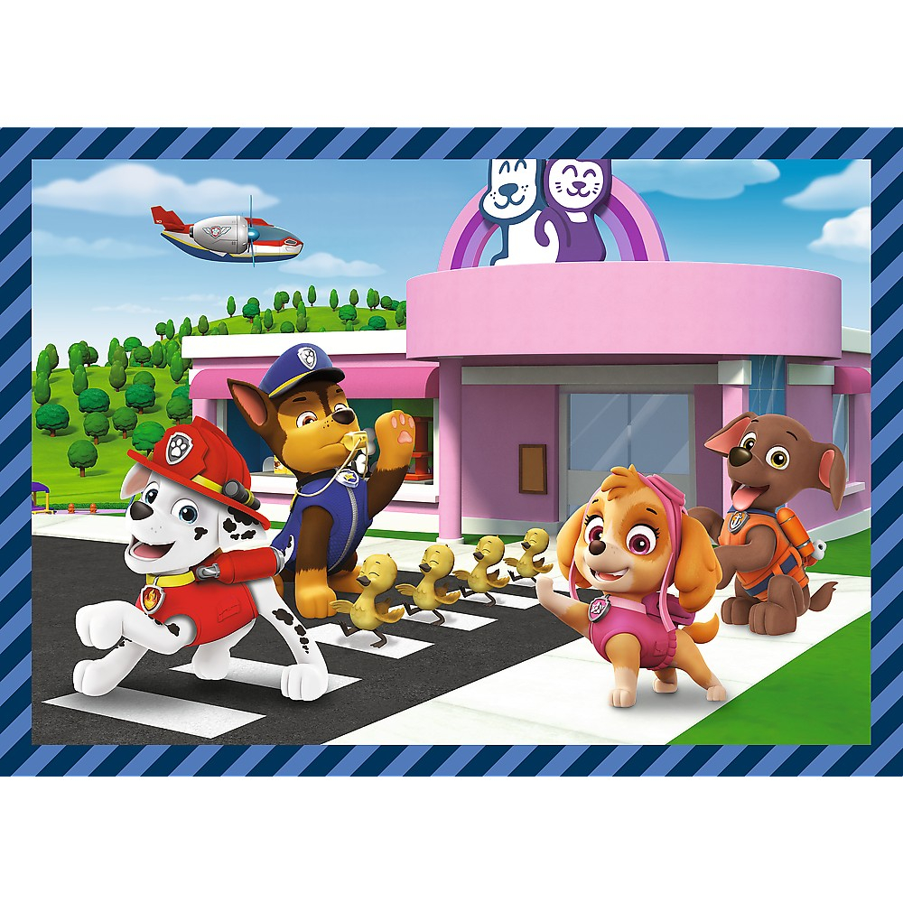 PUZZLE TREFL 4IN1 PATRULA CATELUSILOR ACTIVITATILE ZILNICE ALE ECHIPEI [5]