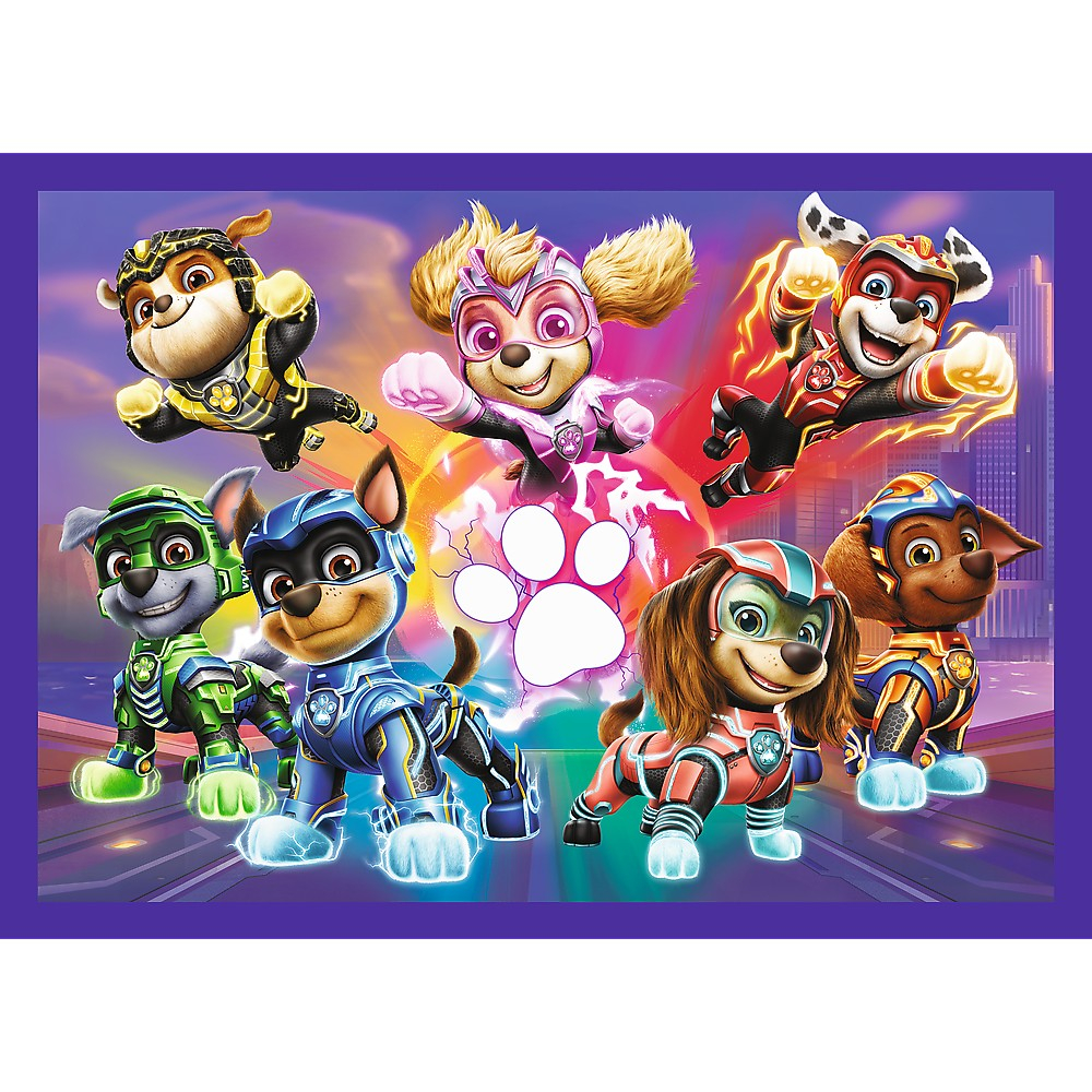 PUZZLE TREFL 4IN1 PATRULA CATELUSILOR MIGHTY MOVIE EROII [2]