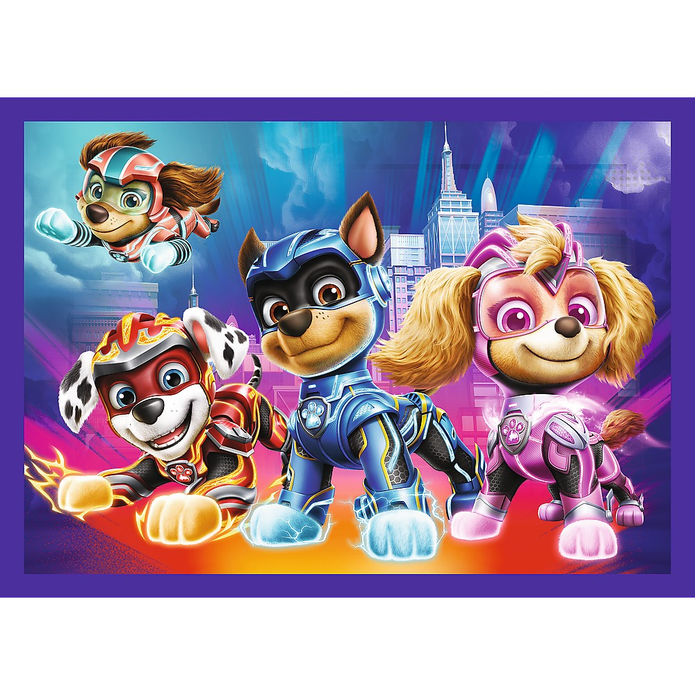 PUZZLE TREFL 4IN1 PATRULA CATELUSILOR MIGHTY MOVIE EROII [4]