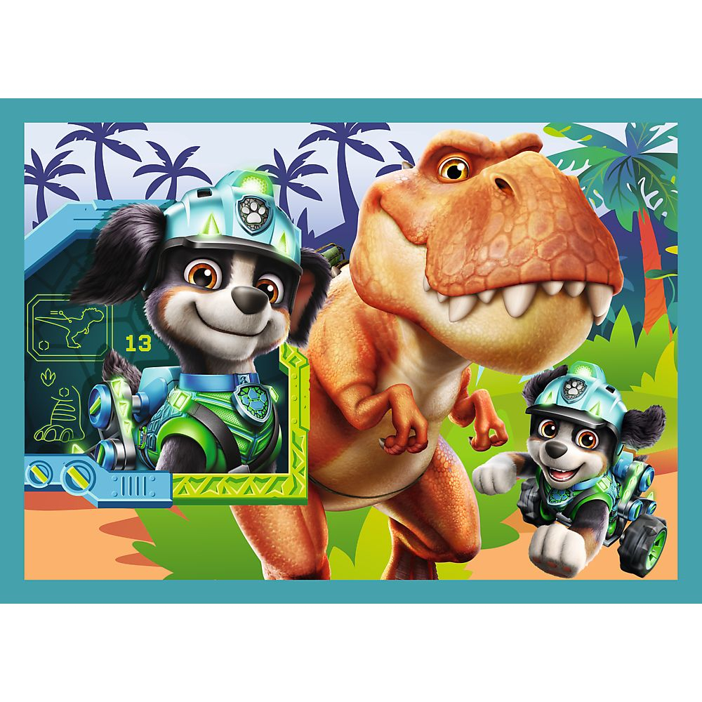 PUZZLE TREFL 4IN1 PATRULA CATELUSILOR POVESTI DE PE INSULA DINOZAURILOR [4]
