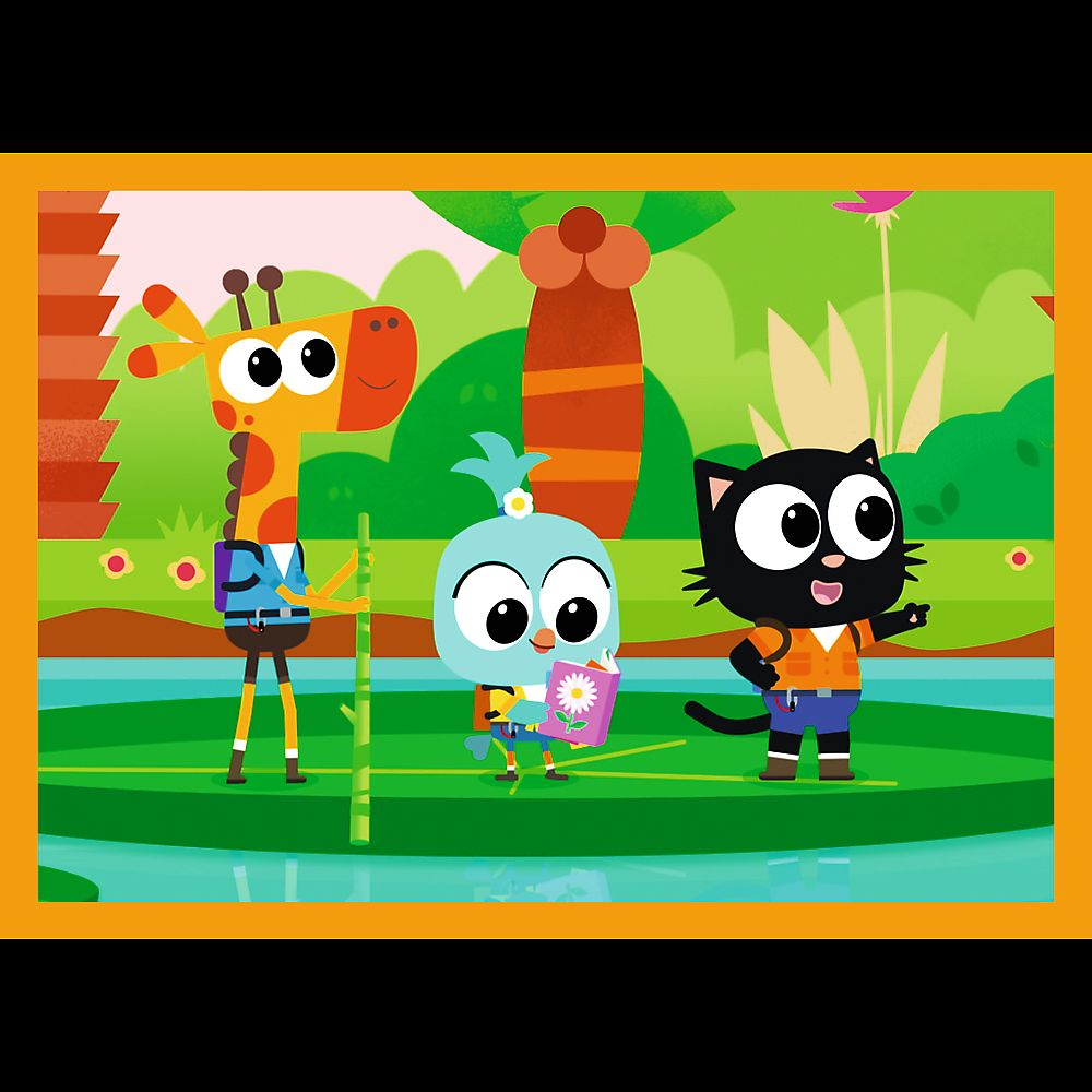 PUZZLE TREFL 4IN1 PLANETA MILO INTALNIRE CU MILO SI PRIETENII [3]