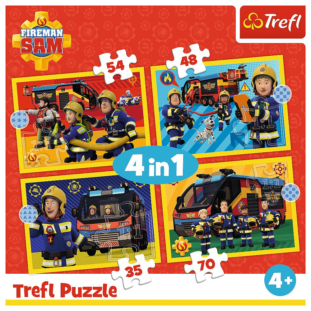PUZZLE TREFL 4IN1 POMPIER CU SIRENA [6]