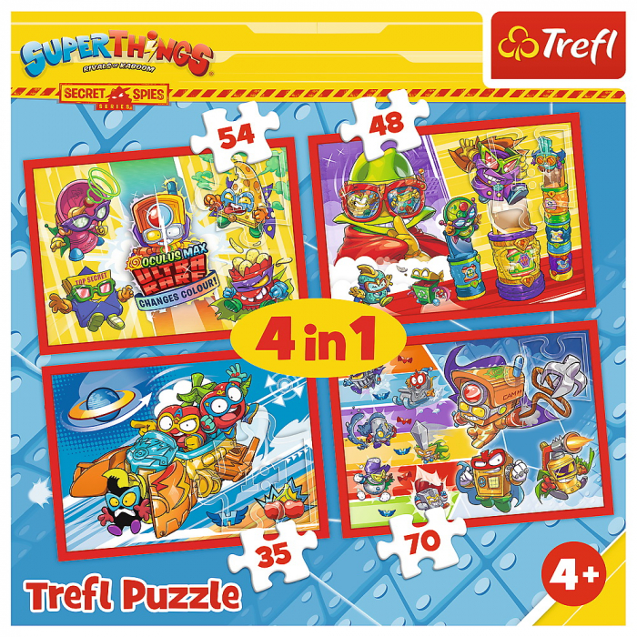 Puzzle Trefl 4 în 1 Spionii Secreti  [6]