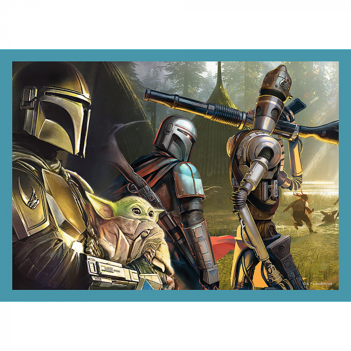 Puzzle Trefl 4 în 1 Star Wars - Mandalorianul  [4]