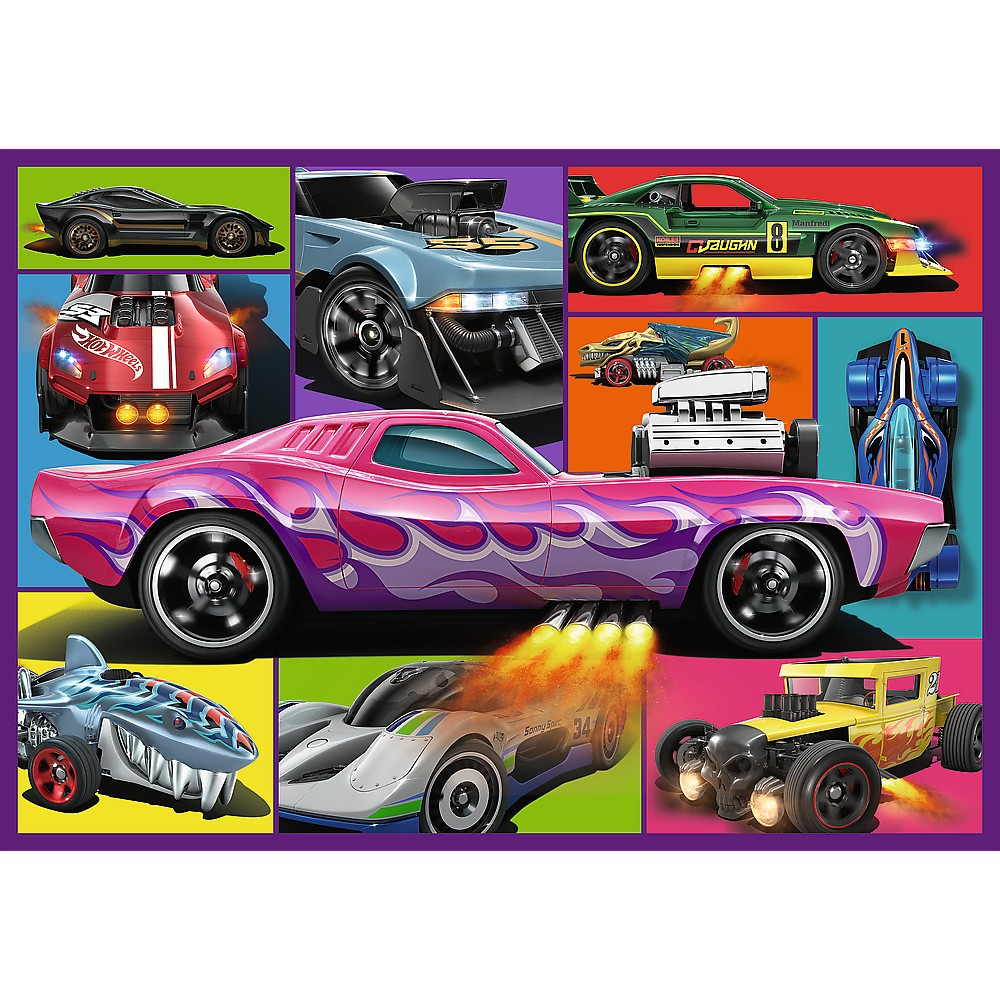 PUZZLE TREFL 4X250 HOT WHEELS MASINI DE CURSE [3]