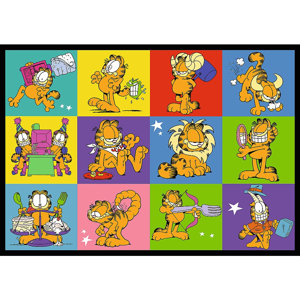 PUZZLE TREFL 4X250 LUI GARFIELD NU II PLACE ZIUA DE LUNI [4]