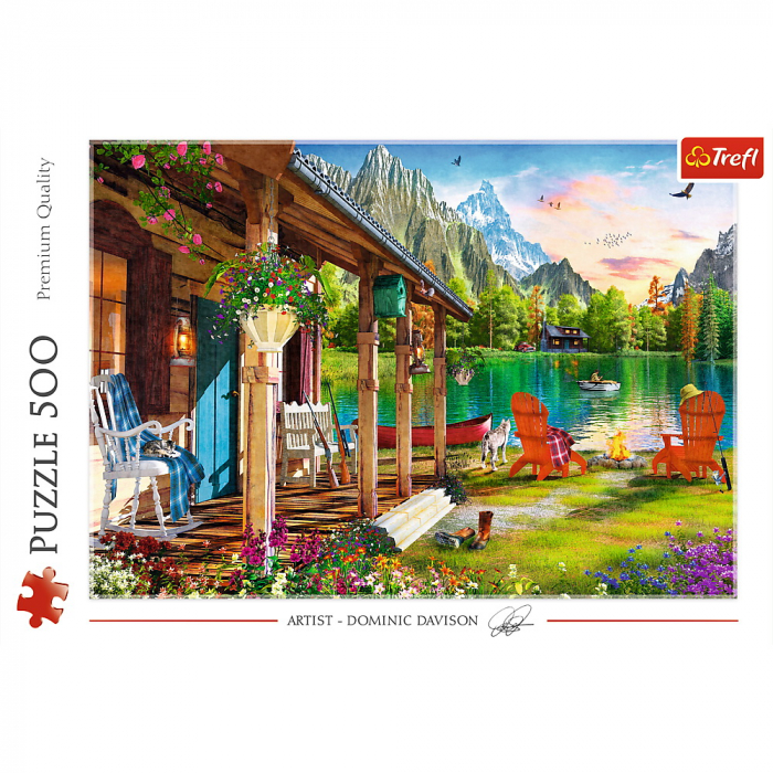 Puzzle Trefl 500 Cabana din Munți  [3]