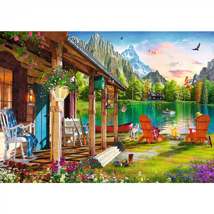 Puzzle Trefl 500 Cabana din Munți  [2]