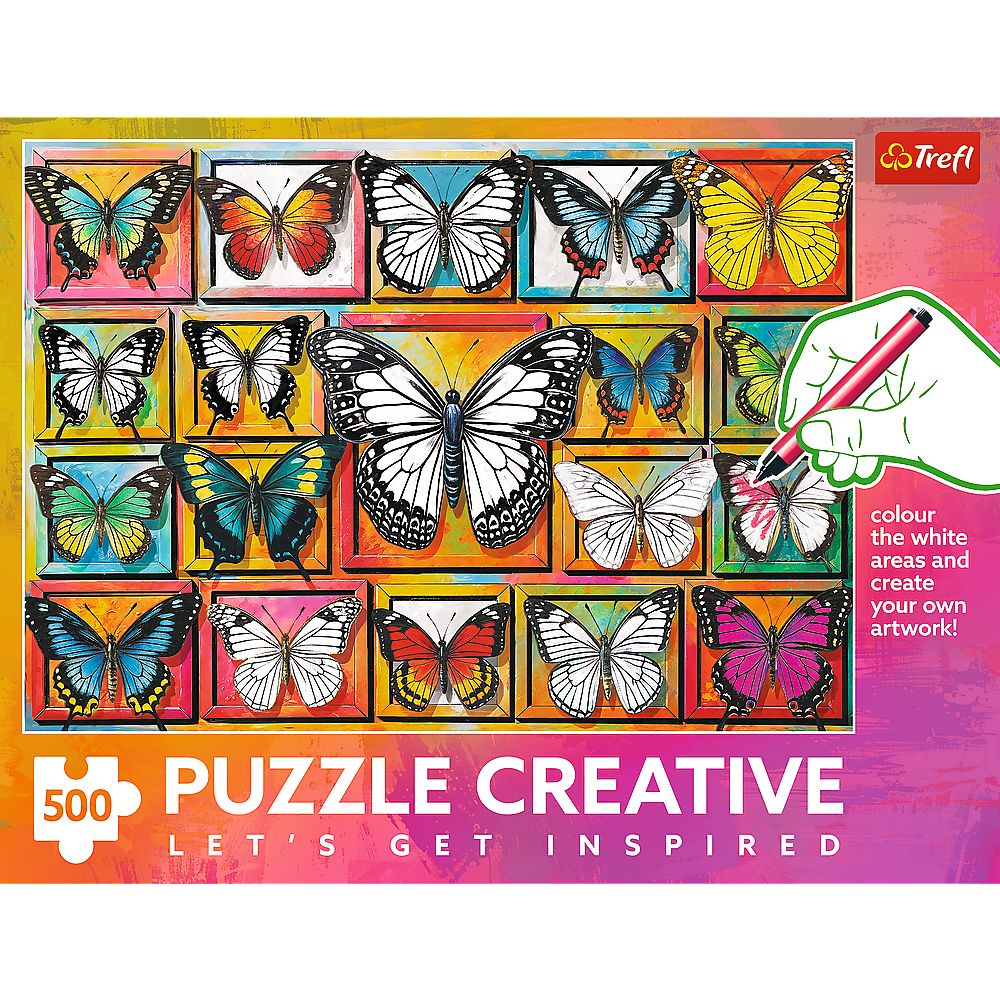 PUZZLE TREFL 500 CREATIVE COLECTIE DE FLUTURI [3]
