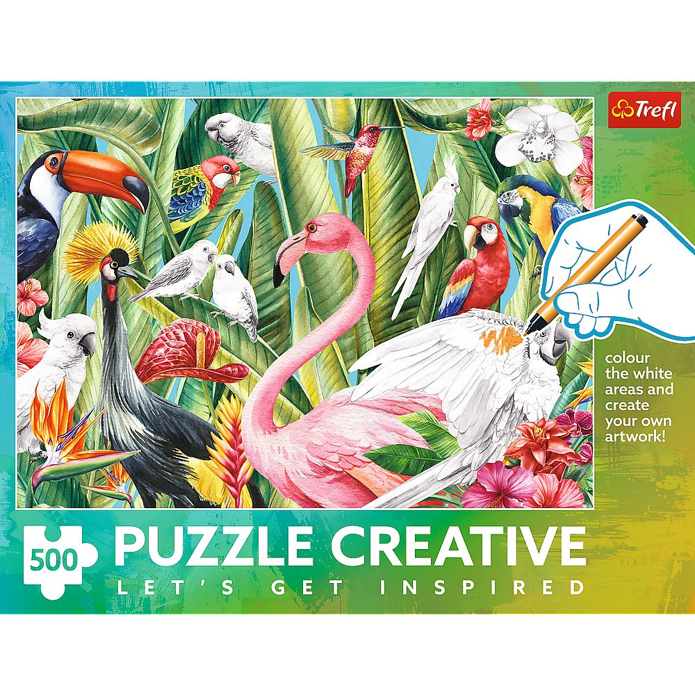 PUZZLE TREFL 500 CREATIVE PASARI ALE PARADISULUI [3]