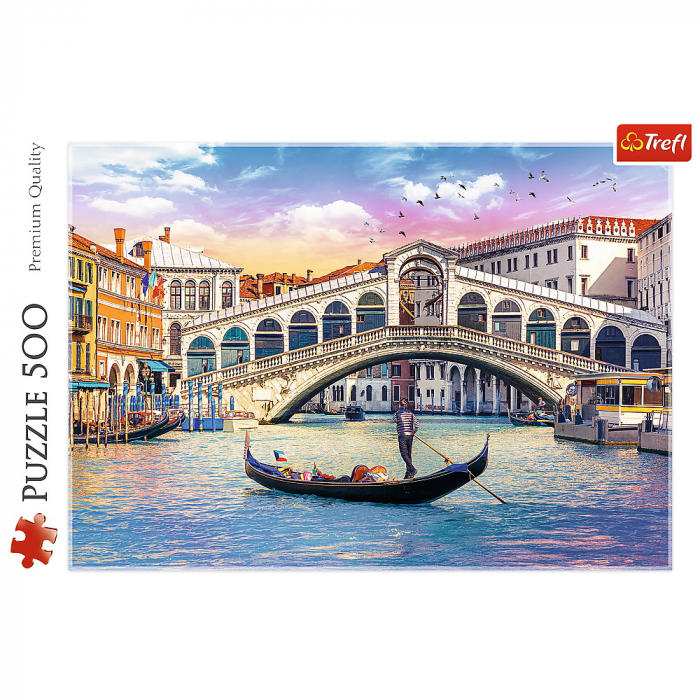 Puzzle Trefl 500 Gondola în Veneția  [3]