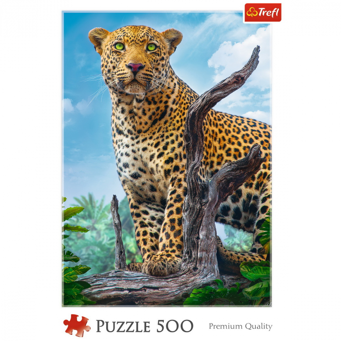 Puzzle Trefl 500 Leopard în Savană  [3]