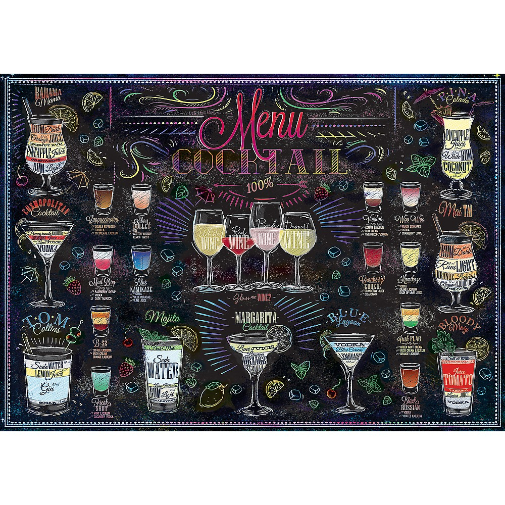 Puzzle Trefl 500, Meniul de Cocktailuri [2]