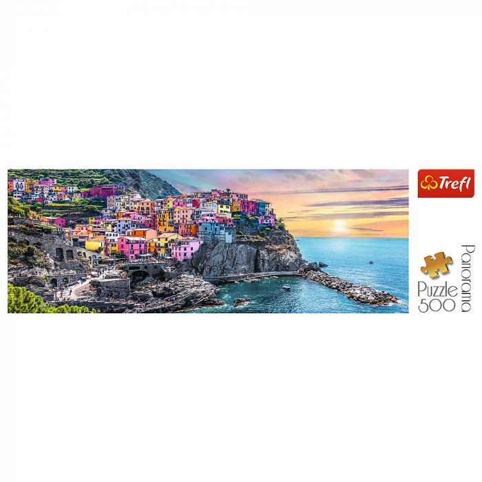 Puzzle trefl 500 panorama orasul vernazza [3]