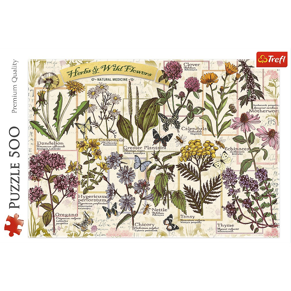 Puzzle Trefl 500 Plante Si Flori Salbatice [3]