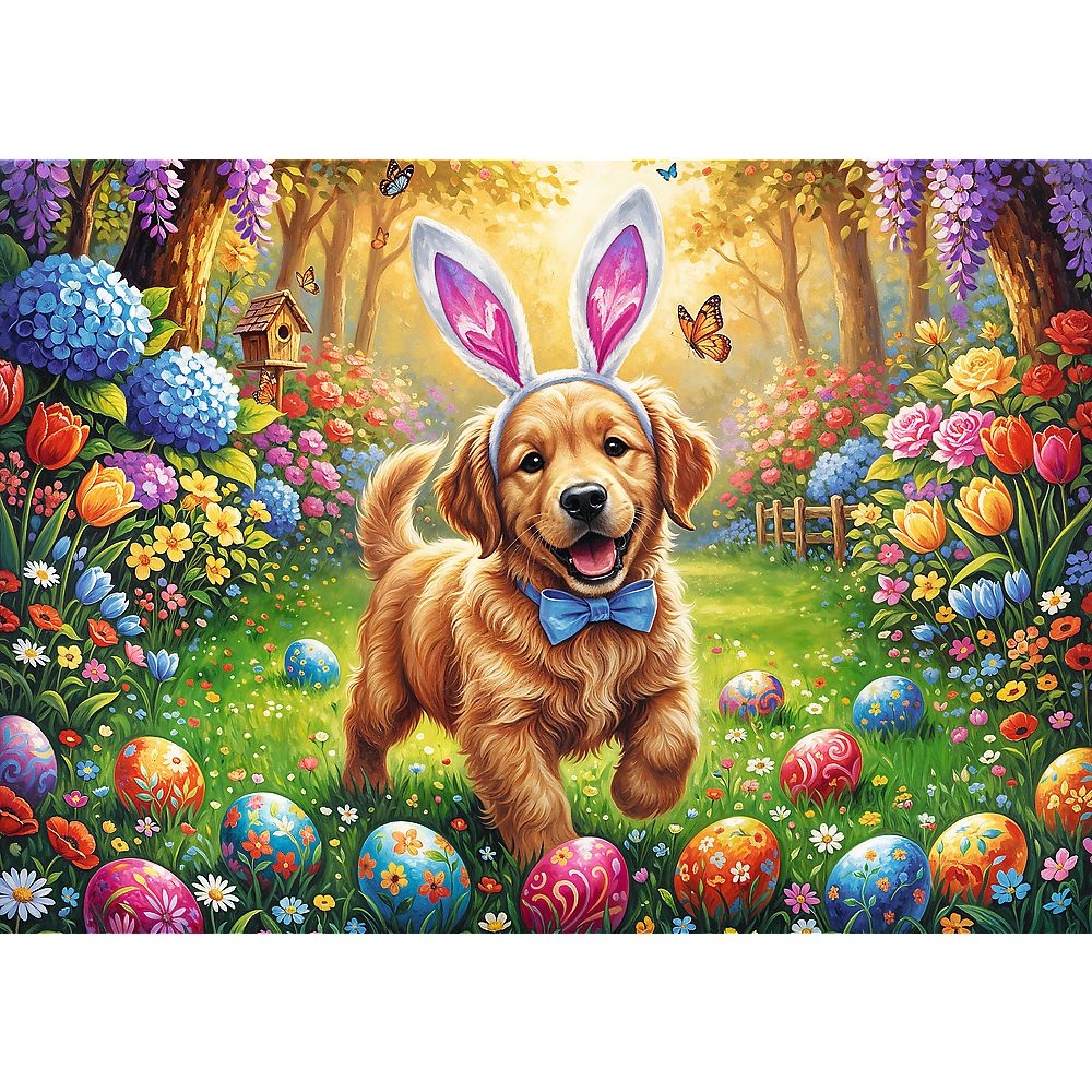 PUZZLE TREFL 500 PREMIUM PLUS SPRING BLOOM CAINE DE PASTE [2]