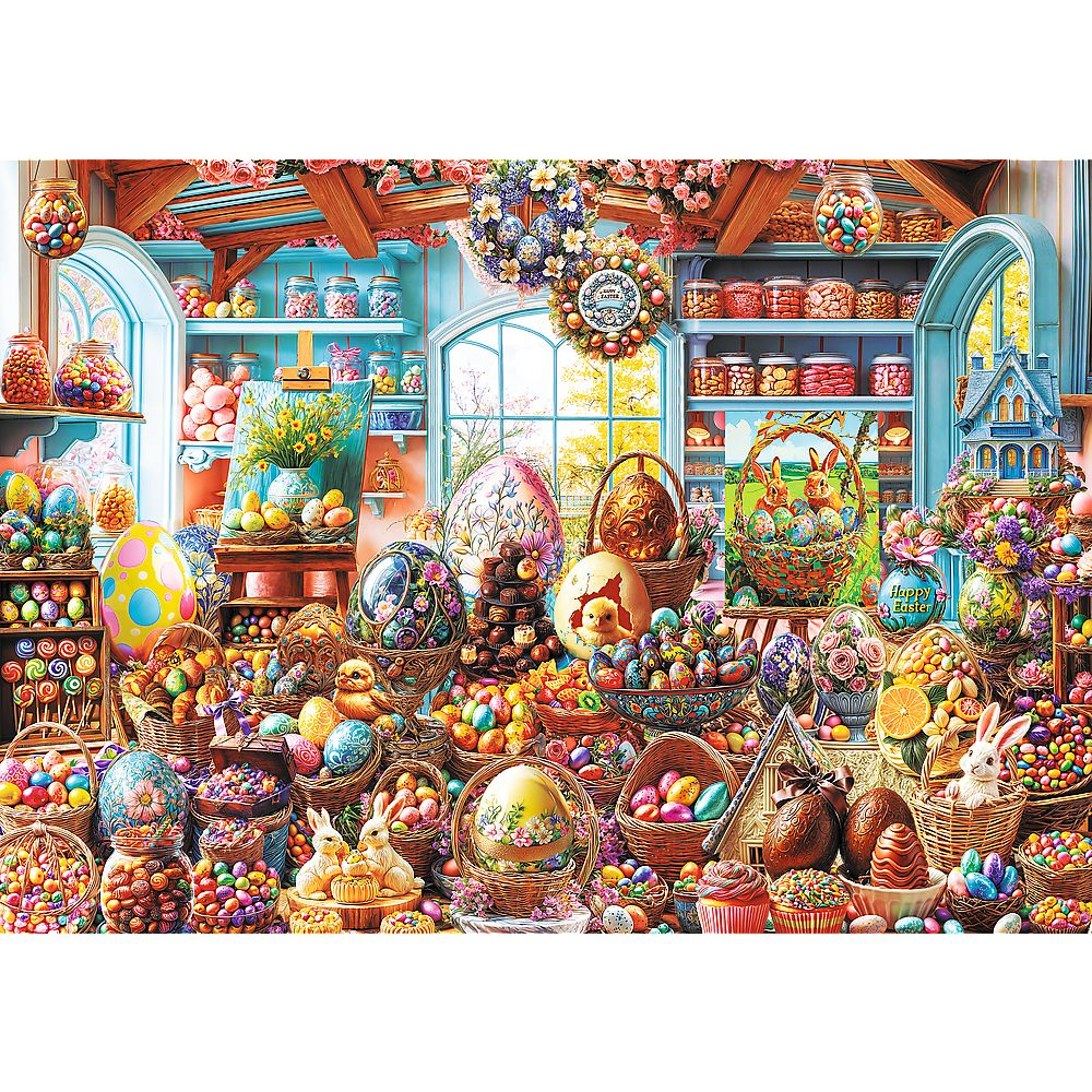 PUZZLE TREFL 500 PREMIUM PLUS SPRING BLOOM MAGAZIN DE DULCIURI DE PASTE [2]