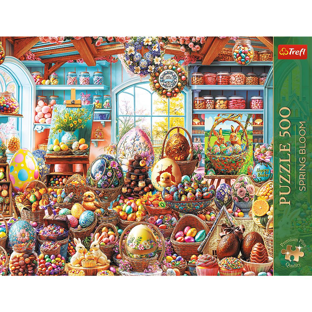 PUZZLE TREFL 500 PREMIUM PLUS SPRING BLOOM MAGAZIN DE DULCIURI DE PASTE [3]