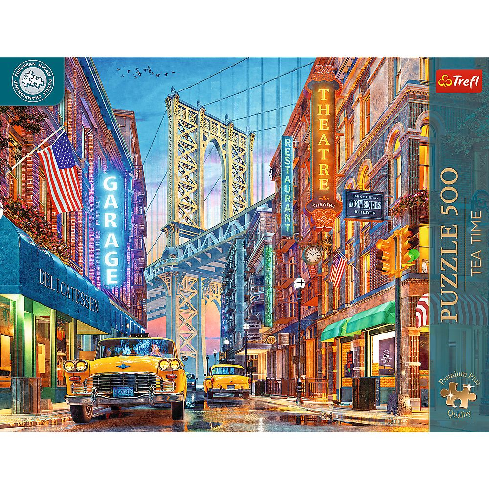 PUZZLE TREFL 500 PREMIUM PLUS TEA TIME CAMPIONATUL EUROPEAN VEDERE A PODULUI MANHATTAN [3]