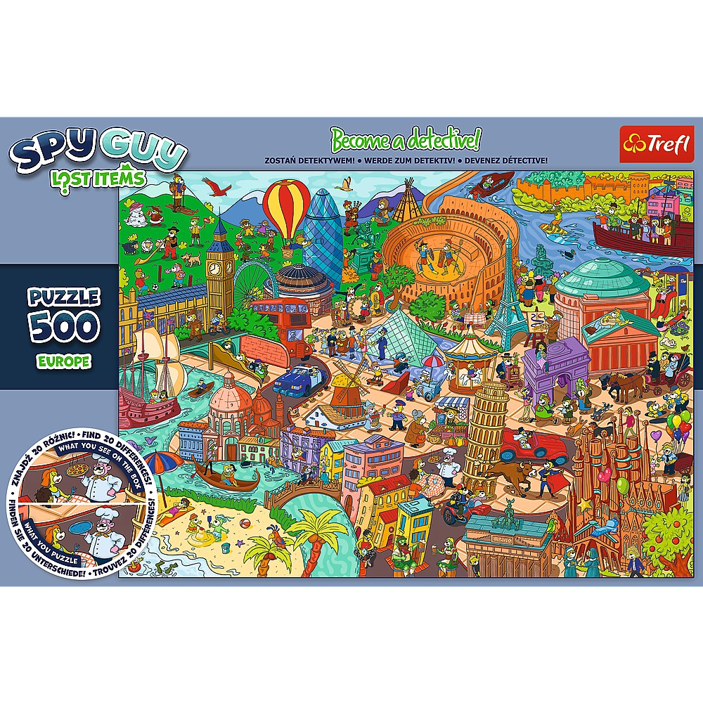 Puzzle Trefl 500 Spy Guy Obiecte Pierdute In Europa [3]