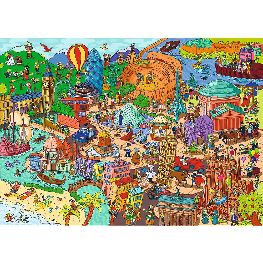 Puzzle Trefl 500 Spy Guy Obiecte Pierdute In Europa [2]