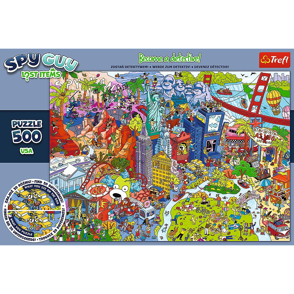 Puzzle Trefl 500 Spy Guy Obiecte Pierdute In Usa [3]