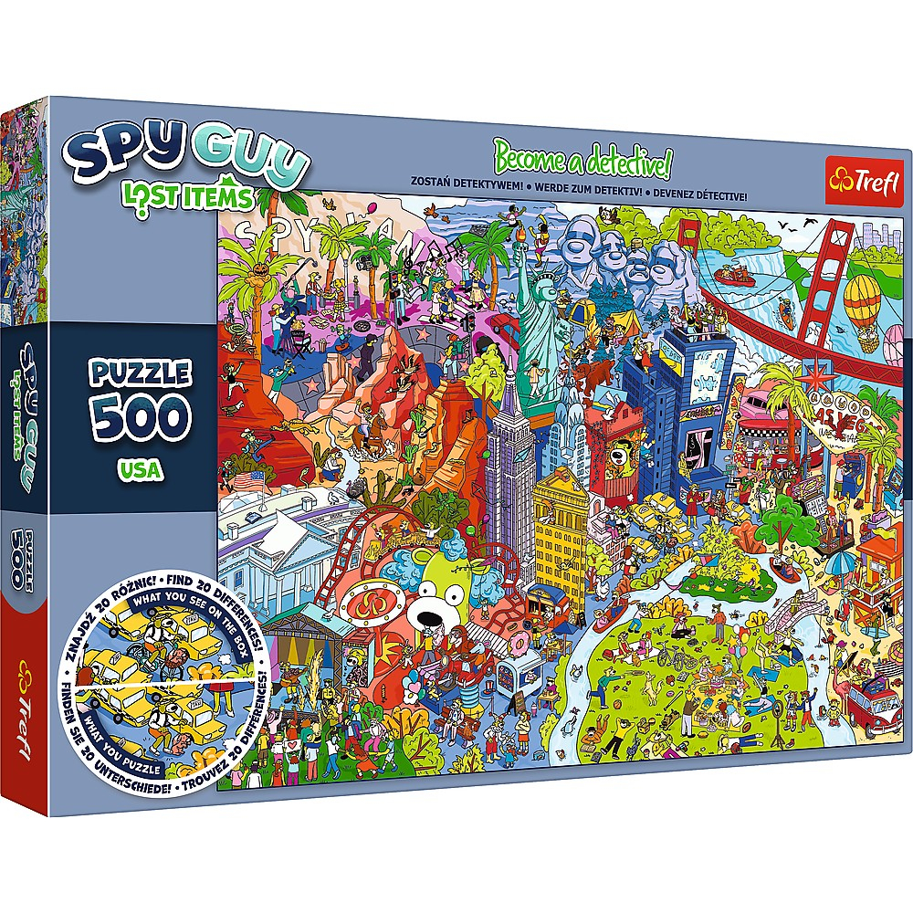 Puzzle Trefl 500 Spy Guy Obiecte Pierdute In Usa [1]