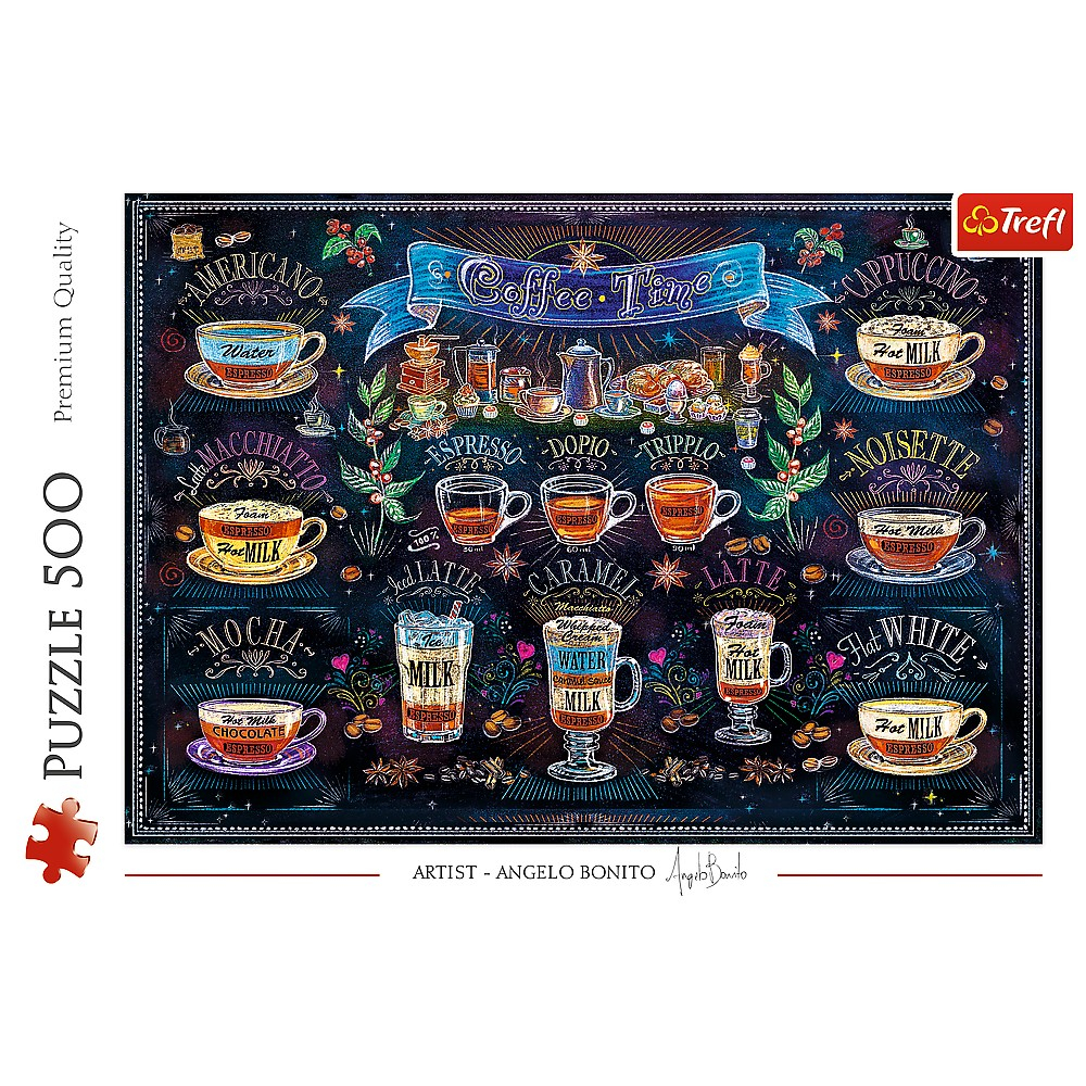 Puzzle Trefl 500 Tipuri De Cafea [3]