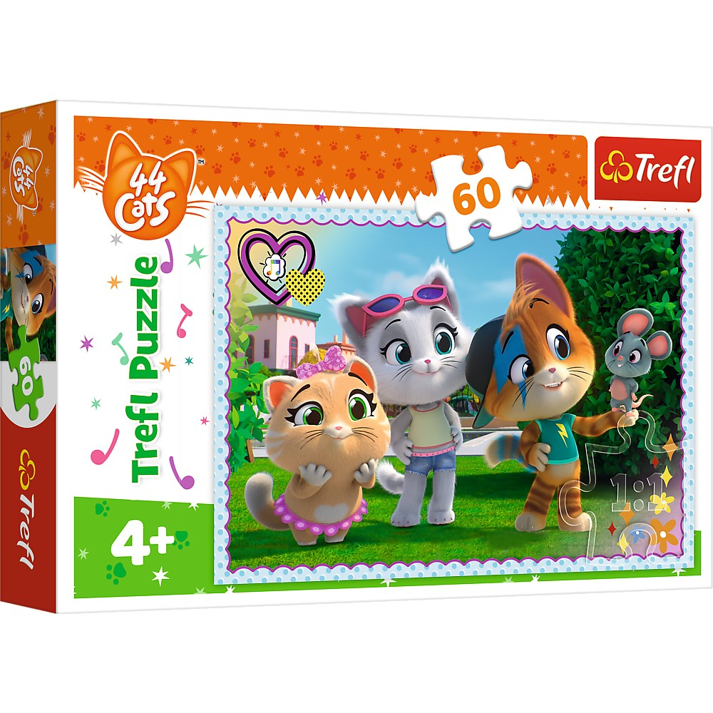 PUZZLE TREFL 60 44 PISICI JOCUL PISICILOR [1]