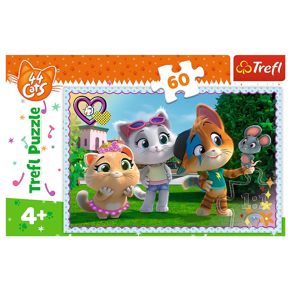 PUZZLE TREFL 60 44 PISICI JOCUL PISICILOR [3]