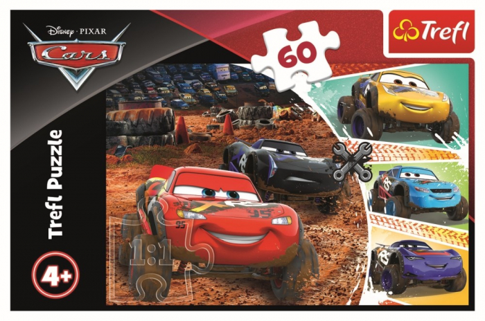 Puzzle Trefl 60 Fulger McQueen cu Prietenii  [3]