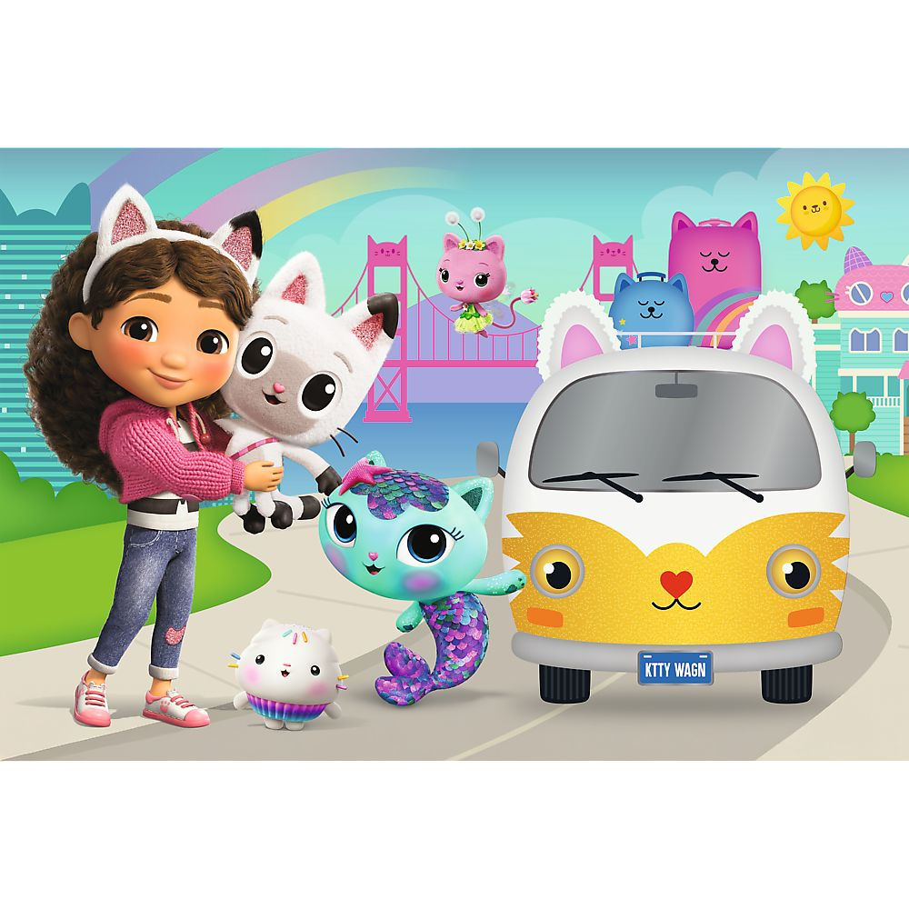 PUZZLE TREFL 60 GABBYS DOLLHOUSE CASA PISICII LUI GABBY [2]