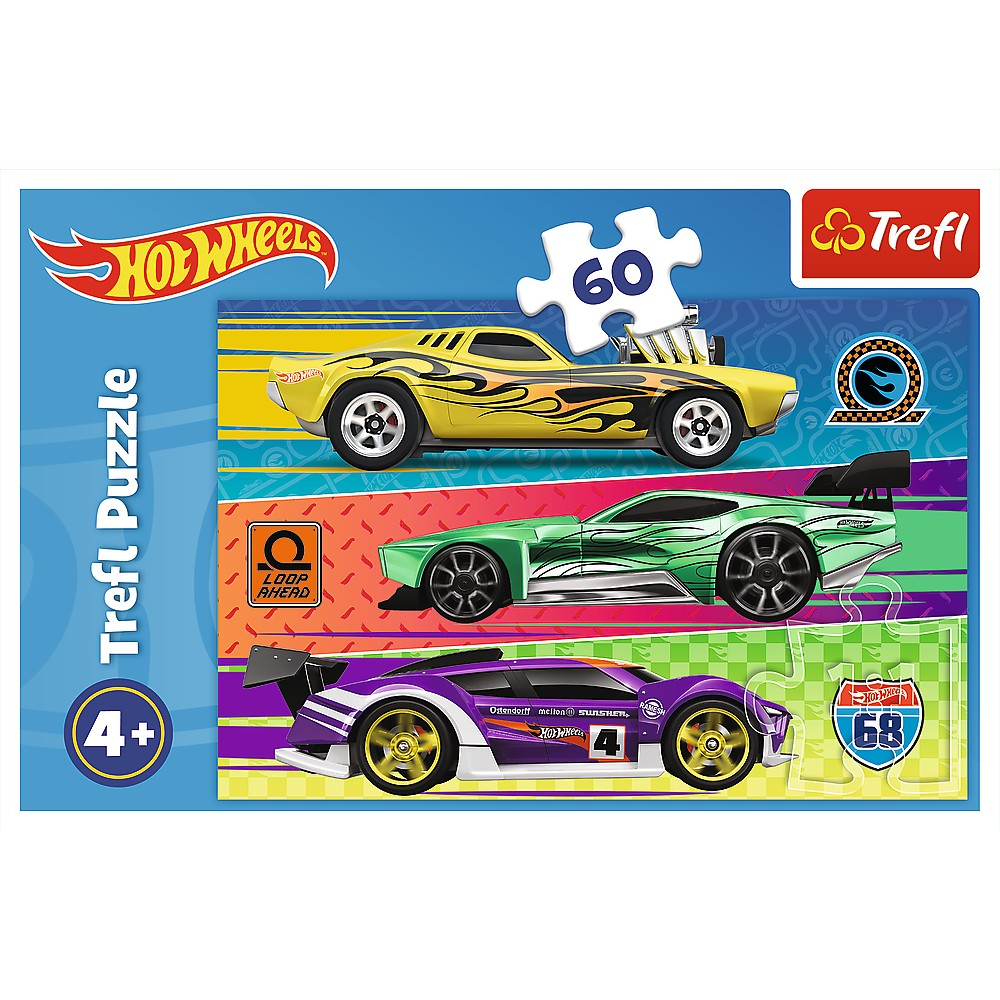 Puzzle Trefl 60, Hot Wheels - Cursa [3]