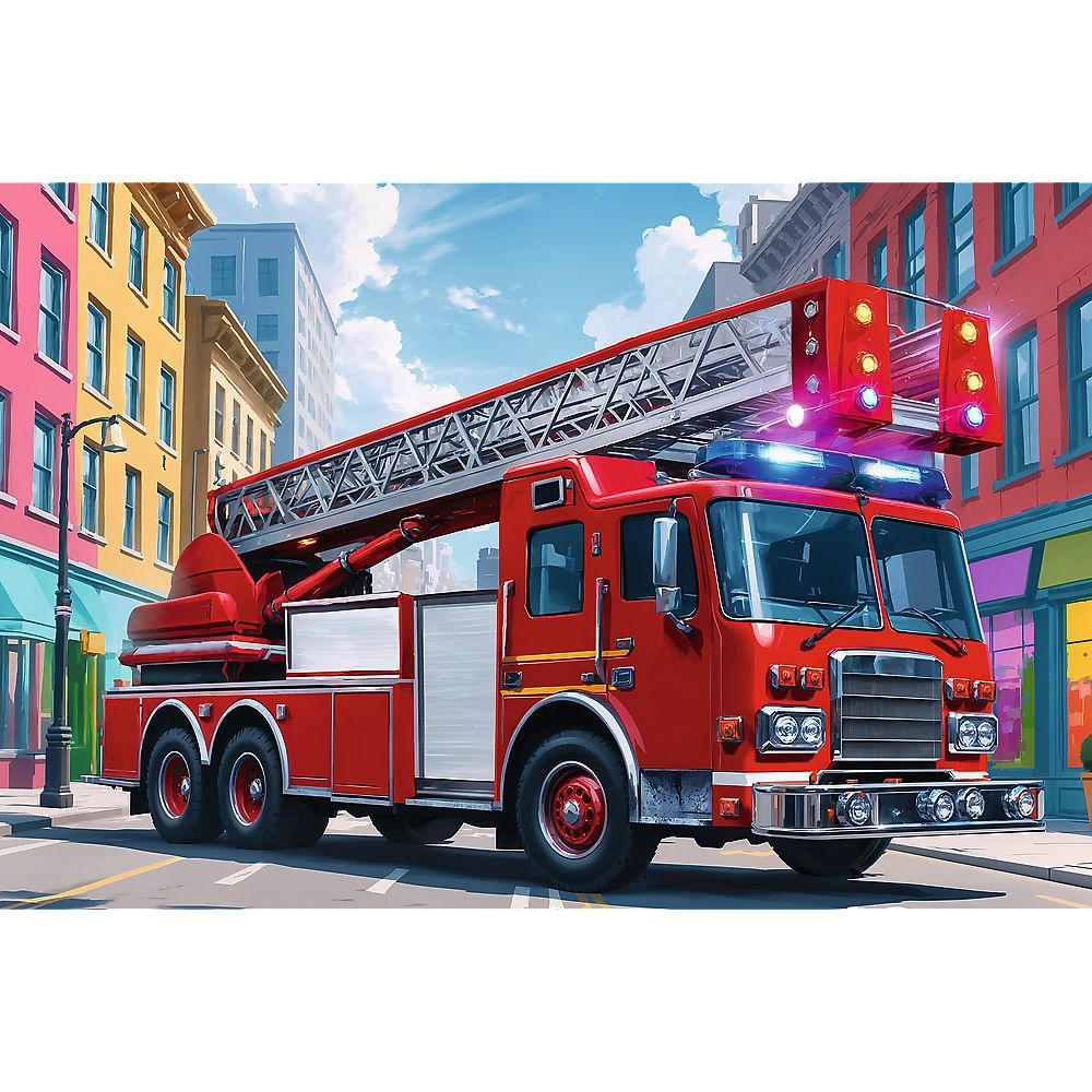 PUZZLE TREFL 60 MASINA DE POMPIERI [2]