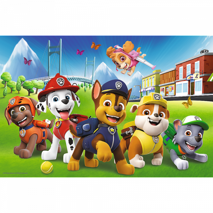 Puzzle Trefl 60 Piese Patrula Cățelușilor - Cățelușii în Iarbă  [2]