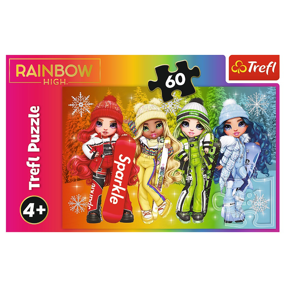 Puzzle Trefl 60, Rainbow High - Păpușile Jucause [3]